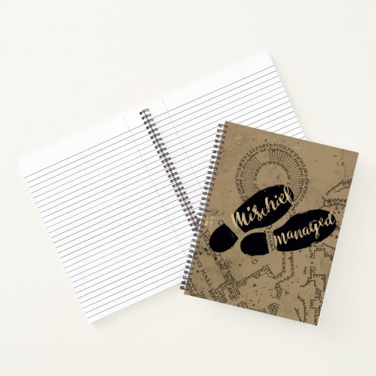Carnet Harry Potter | MISCHIEF MANAGED™ Mappage Empreinte (Intérieur)
