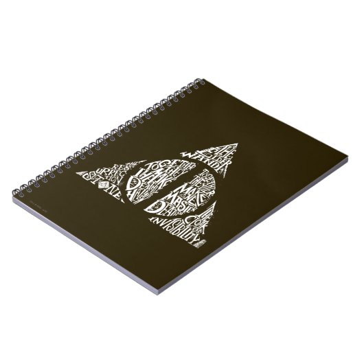 Carnet Harry Potter Spell | DEATHLY HALLOWS Typography Gr (Côté gauche)