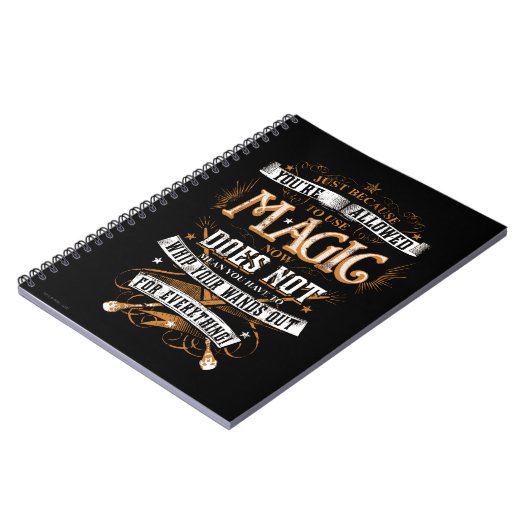 Carnet Harry Potter Spell | Juste parce que vous êtes aut (Côté gauche)