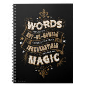 Carnet Harry Potter Spell | Les Mots Sont Nos Plus Inexha (Devant)
