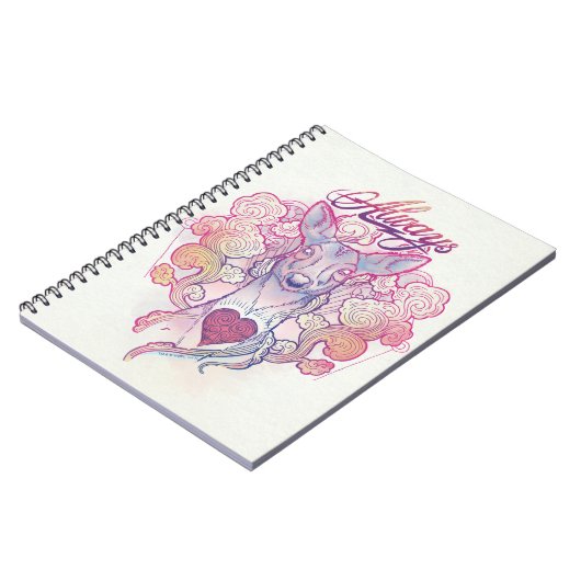 Carnet Harry Potter Spell | "Toujours" Doe Patronus (Côté gauche)