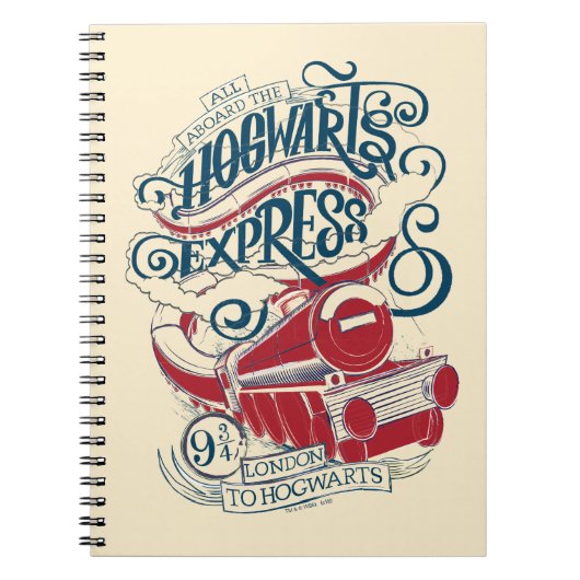 Carnet Harry Potter | Typographie Express Hogwarts (Devant)