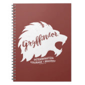 Carnet Harry Potter | Typographie Silhouette GRYFFINDOR™ (Devant)