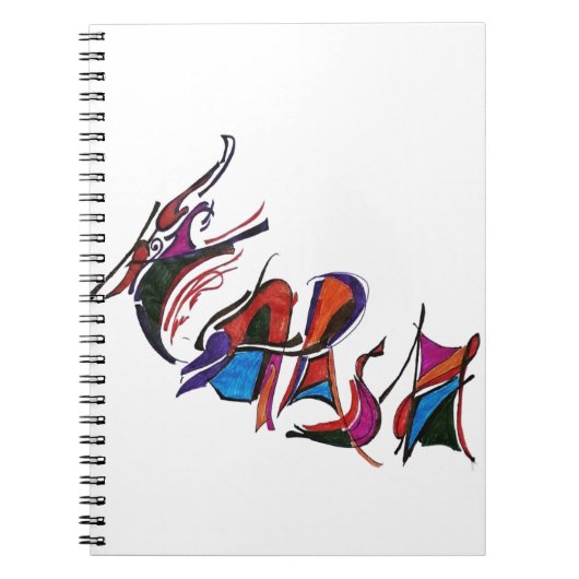 Carnet HARSH Custom Art calligraphy (Devant)