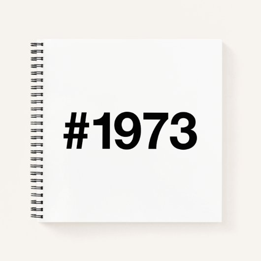 Carnet Hashtag 1972 53 Anniversaire (Devant)