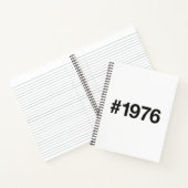 Carnet Hashtag 1976 49 Anniversaire (Intérieur)