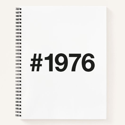 Carnet Hashtag 1976 49 Anniversaire (Devant)