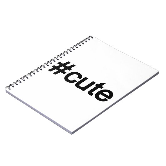 Carnet Hashtag # Cute (Côté gauche)