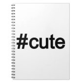 Carnet Hashtag # Cute (Devant)