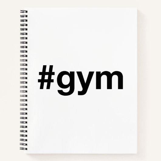 Carnet Hashtag salle de sport (Devant)