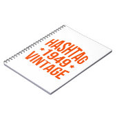 Carnet Hashtag Vintage 1949 (Côté gauche)