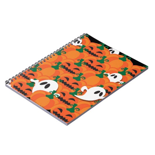 Carnet Haunted Halloween Citrouille Patch Ghosts (Côté gauche)