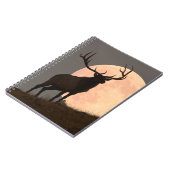 Carnet Hausse majestueuse d'élans et de Pleine lune de (Côté gauche)