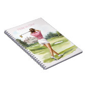 Carnet Haut de golf rose féminin (Côté Droit)