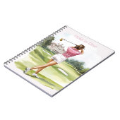 Carnet Haut de golf rose féminin (Côté gauche)