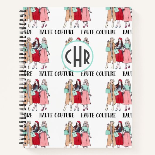 Carnet Haute Couture | Mode | Paris | Monogramme (Devant)