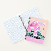 Carnet Havana Cuba Pink Travel Art (Intérieur)