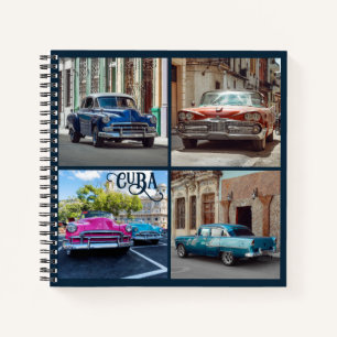 Carnet Havana CUBA Voitures Texte personnalisé