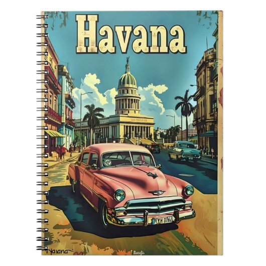 Carnet Havana Dreams : Voiture Vintage (Devant)