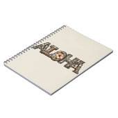 Carnet Hawaïen Polynésien Aloha Bambou Look (Côté gauche)