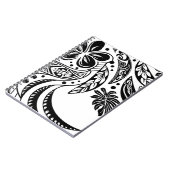 Carnet Hawaïen - Tribale noire et blanche polynésienne (Côté gauche)