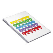 Carnet Hawaii Hearts Rainbow (Côté Droit)