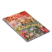 Carnet Hawaii Hula Fleur Voyage Vintage (Côté Droit)