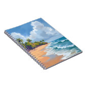 Carnet Hawaii Ocean Shore Watercolor Painting (Côté Droit)