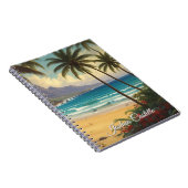 Carnet Hawaii Sunset Calligraphy Simple Professional Name (Côté Droit)