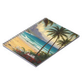 Carnet Hawaii Sunset Calligraphy Simple Professional Name (Côté gauche)