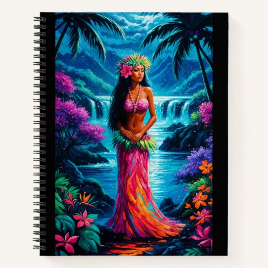 Carnet Hawaiian Goddess Painting (Devant)