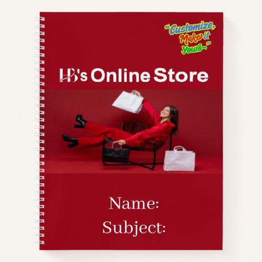 Carnet HB's Online Store Spiral Notebook Writing Supplies (Devant)