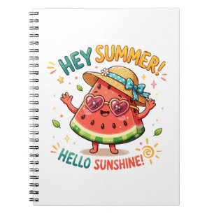 Carnet Hé été Bonjour Soleil Pastèque