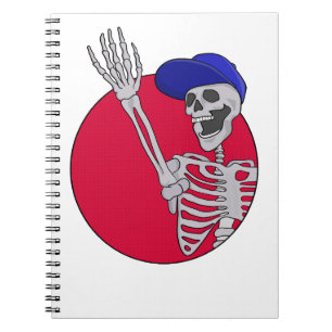 Carnet Hé les amis Squelette cool et drôle