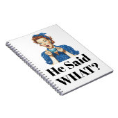 Carnet He Said What? Notebook (Côté Droit)