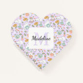 Carnet Heart Personalized Tea Cats Bookish Pastel Girly (Devant)