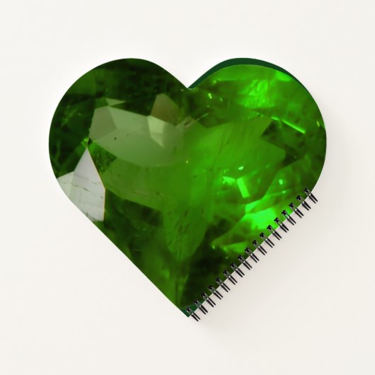 Carnet Heart‑Shaped Emerald (Dos)