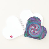 Carnet Heart-Shaped “Lemurian Ley Lines” Spiral Notebook (Intérieur)