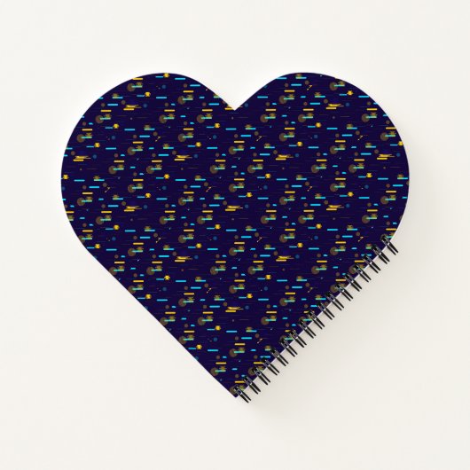 Carnet Heart-shaped notebook with a spiral binding  (Dos)