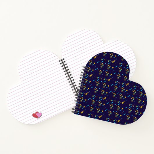 Carnet Heart-shaped notebook with a spiral binding  (Intérieur)