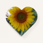 Carnet Heart Shaped Notebook with Bright Sunflower Cover (Devant)