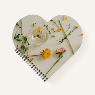 Carnet Heart Shaped Spiral Bound Notebook