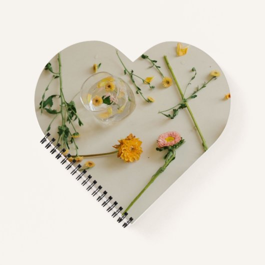 Carnet Heart Shaped Spiral Bound Notebook (Devant)