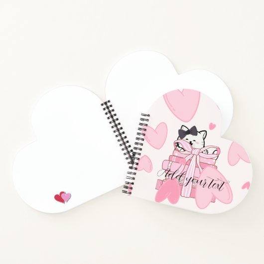 Carnet Heart Shaped Spiral Notebook – Customize Your Love (Intérieur)