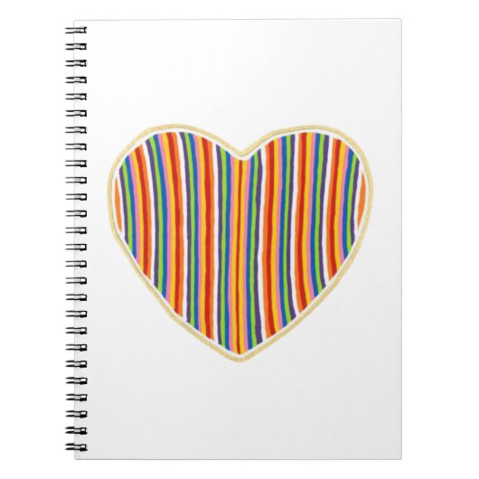 Carnet Heart Stripes (Devant)