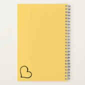Carnet Heart Your Name Script Custom Gift Notebook (Verso)