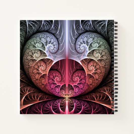 Carnet Heartbeat, Abstrait surreal Imaginaire Fractal Art (Dos)