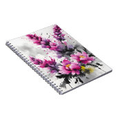Carnet Heather - Fleurs aquarelle (Côté Droit)