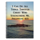 CARNET HEAVENLY PHILIPPIANS 4:13 SCRIPTURE DESIGN (Devant)