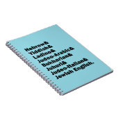Carnet Hebrew& Yiddish& Ladino& Jewish English&  (Côté Droit)